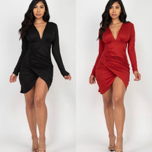 Load image into Gallery viewer, Issa Wrap Bodycon Dress
