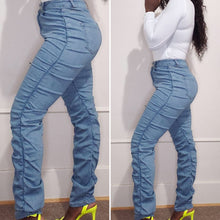 Load image into Gallery viewer, High Waist Runching Jeans
