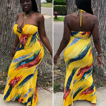 Load image into Gallery viewer, Summer Night Yellow Multi Dress
